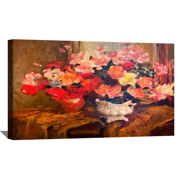 Aleksei Antonov Painting Wall Art Roses Maste Framed Canvas Art