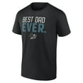 thumbnail image 2 of Men's Black San Jose Sharks Best Dad Ever T-Shirt, 2 of 3