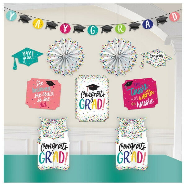 Yay Grad Room Decorating Kit Graduation Party Decorations Banner