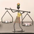 thumbnail image 3 of pstuiky Home Decoration Metal Creative Retro Candlestick Dining Table Human Modeling Party Home Decor, 3 of 4