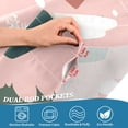 thumbnail image 5 of Yayeee Kitchen Curtains Tier Set of 2 Light Filtering 57"x24" Over Sink Window Panels, Pink Christmas Cups, 5 of 7