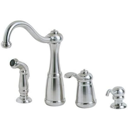pfister marielle single handle standard kitchen faucet with side
