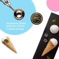 thumbnail image 4 of Cookie Scoop Set of 3 - Stainless Steel Ice Cream Scooper with Trigger, Small, Medium and Large Cookie Scoops for Baking, Easy to Clean, Highly Durable, Ergonomic Handle Cookie Dough Scoop Silver, 4 of 5