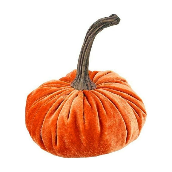 Darzheoy Handmade Velvet Pumpkins Decor, Super Soft Stuffed Pumpkin, Halloween Pumpkins, for Fall Halloween Thanksgiving Decoration