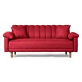 thumbnail image 2 of Sofá Cama De Lino Rojo Modelo Brooklyn, 2 of 8