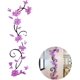 thumbnail image 1 of Pegatinas de pared 3D removibles para sala de estar, TV, fondo, calcomanías de pared, Mural, decoración del hogar (flores de color púrpura claro) JM, 1 of 4