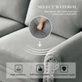 thumbnail image 5 of Onbeam Living Room Furniture Set, Storage 3 Seater Sofa Couch & Loveseat & Accent Chair, 82" Chesterfield Sofa for Home and Office - Gray, 5 of 9