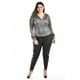 thumbnail image 4 of Blusa textura metalica Roman Fashion /Tallas Extras, 1883 (Plateado) plateado 40, 4 of 5