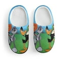 thumbnail image 3 of Characters Looney Tunes Soft Plush Slippers for Boys Girls Winter Warm Cotton Slippers with Rubber Sole Non-Slip Kid's Slip on Shoes Fluffy House Slippers For Indoor And Outdoor, 3 of 8