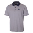 thumbnail image 2 of Men's Cutter & Buck  Navy Lehigh Valley IronPigs Forge Tonal Stripe Stretch Polo, 2 of 3