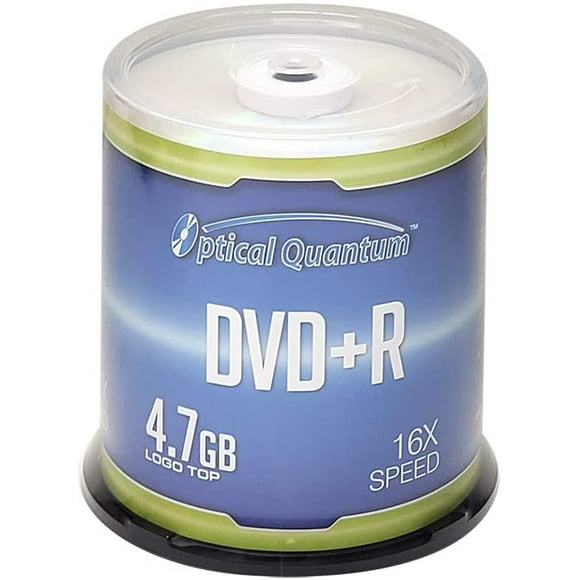 Disque Multimédia Optique Quantique DVD+R 4.7GB 16x Enregistrable - 100 Broches (FFP) OQDPR16LT-BX