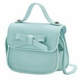 thumbnail image 1 of Bmisegm Little Girl's Leather Shoulder Bag for Girls One Shoulder Bag Solid Color Mini Blue One Size, 1 of 8