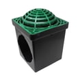 thumbnail image 5 of Green 9 Inch Outdoor Square Dome Atrium Drain Grate Cover, 5 of 5