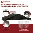 thumbnail image 4 of Lucky Dog 10 x 6 Foot Large Outdoor Galvanized Steel Chain Link Dog Kennel, 4 of 12