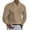 Kaki, variante sur Letdown T-Shirts pour Hommes à Manches Courtes Col en V Classique T-Shirt Décontracté Printemps Automne T-Shirt Basique Hauts Coupe Ajustée Doux T-Shirts de Couleur Unie