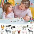 thumbnail image 2 of Rbaofujie 12PC Colorful Simulation Mini Animals And Small Animals Suit Model Ornaments, 2 of 9