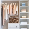 thumbnail image 5 of Iauyy Large Storage Box with Lid - Foldable Home Storage Bins for Clothes Toy Holiday Decor, Brown Leopard Print (42*32*30cm), 5 of 6