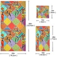 thumbnail image 3 of Dreamtimes Ethnic African Womans Floral Soft Luxury Decorative Set of 3 Towels, 1 Bath Towel+1 Hand Towel+1 Washcloth, Multipurpose for Bathroom, Hotel, Gym, Spa and Kitchen, 3 of 5