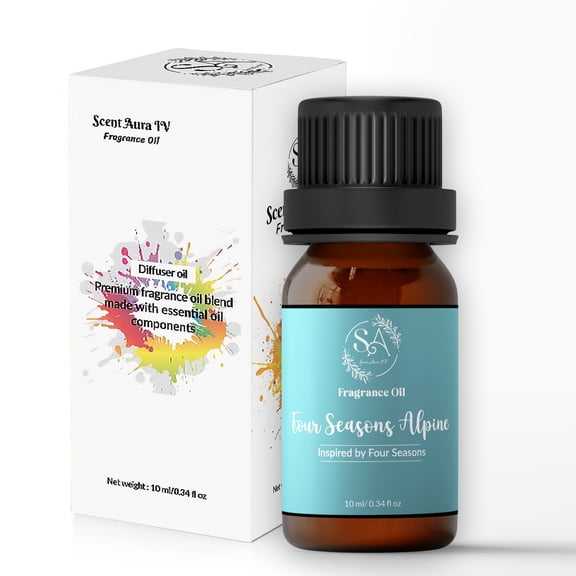 Scent Aura IV Four Seasons Alpine Fragrance Oil Inspired by The Four Seasons Hotel (0.34 Fl Oz|10ml, Diffuser Oil, Luxury Hotel Scent)