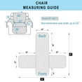 thumbnail image 6 of LUXSHARE HOME Reversible Chair Cover for Pet Friendly Machine Washable Water Repellent Furniture Protector with Elastic Straps & Foam Rods, Chair Size, Beige/Beige, 6 of 6