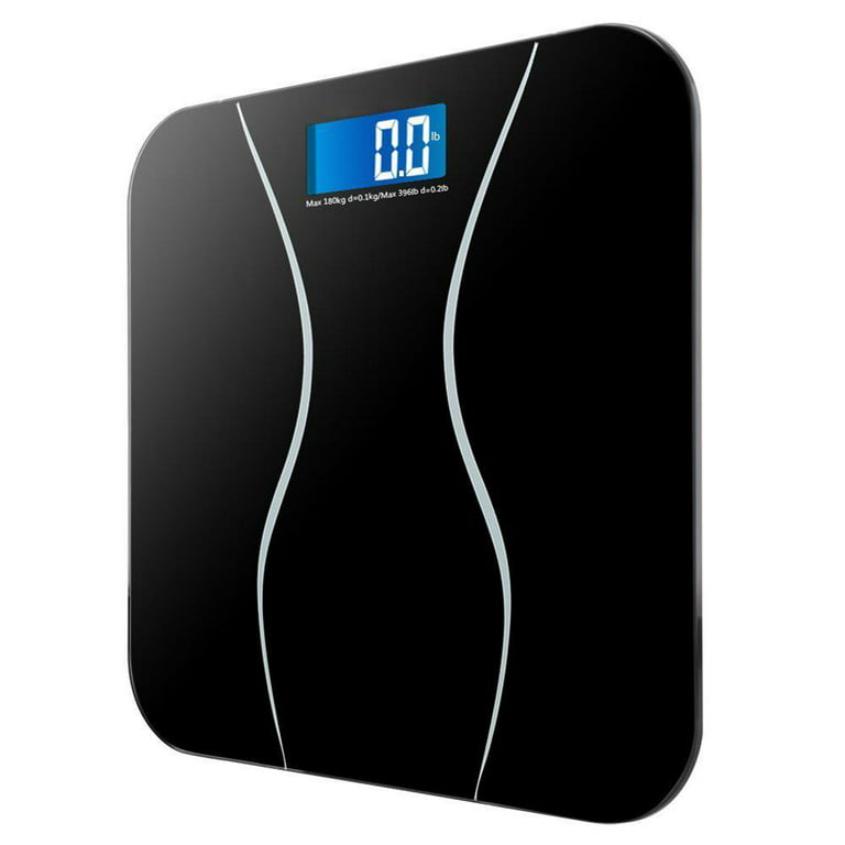 Digital Scale, Body Weight Bathroom Scale 396lb/180kg High Accuracy, Step-On Technology with Lithium Rechargeable Battery. - Pink, New