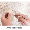 thumbnail image 6 of Visland Handmade Crochet Cotton Tablecloth Round Crochet Tablecloths for Wedding Home Decor, 6 of 6