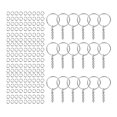 thumbnail image 2 of 200 Unids Llaveros Anillos de Salto Llavero Dividido Llavero Anillos de Salto Conector DIY con Manualidades de Cadena para Encantos Adornos Accesorios Argén Baoblaze Llaveros, 2 of 6