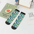 thumbnail image 7 of Pofeuu Tropical Floral Print 30cm Socks, Adult Running Hiking Socks for Youth and Adult, 7 of 7