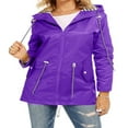 thumbnail image 1 of Womens Long Sleeve Hooded Wind Jacket Coat, 1 of 6