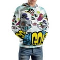 thumbnail image 7 of Teen Titans Go Hoodie 3D Print Pullover Hooded Long Sleeve Sweatshirts Tops Blouse with Pocket for Mens Womens, 7 of 7