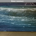 thumbnail image 6 of Ambesonne Nature Place Mats Set of 4, Ocean Wild Waves Art, Standard Size, Orange and Blue, 6 of 6