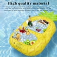 thumbnail image 4 of Soporte Para Bebidas De Piscina Soporte inflable para bebidas, juguete flotante reutilizable plegable para piscina, bañera de hidromasaje (piña), 4 of 7