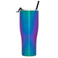 thumbnail image 3 of Simple Modern 32oz. Slim Cruiser Tumbler with Straw & Closing Lid Travel Mug - Gift Double Wall Vacuum Insulated - 18/8 Stainless Steel Water Bottle -Prism, 3 of 7
