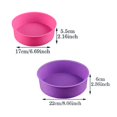 thumbnail image 4 of Baking Silicone Small Round Cake Pan Baking Mold BPA Free Non-Stick Bakeware Pan(Small,Random Color), 4 of 4