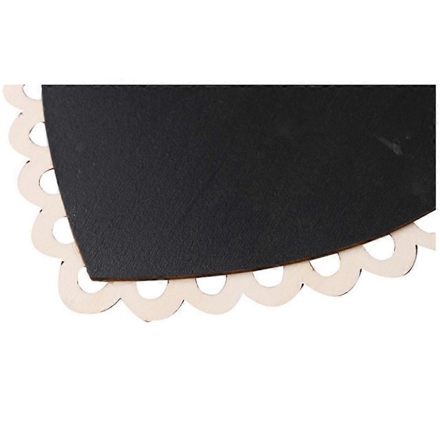 Hanging Mini Chalkboards Heart Shaped for Leaving Message 1 Piece Bamboo