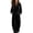 Black, variant on Velour Lounge Sets for Women V Neck Long Sleeve Top & Wide Leg Pant Outfits 2 Piece Casual Cozy Sweater Suits for Teacher XL