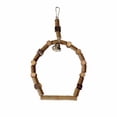 thumbnail image 2 of Natural Wooden Parrot Swing For Birds Chewing Activity Play Stand With Ladder And, 2 of 4