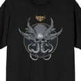 thumbnail image 2 of Dungeons & Dragons Horned Alien Skull Crew Neck Short Sleeve Men's Black T-shirt-Large, 2 of 4