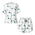thumbnail image 4 of Lsque Cartoon House Car Women's Short-Sleeved Pajama Set - 2 Piece Soft and Lightweight Sleepwear Set-XX-Large, 4 of 9