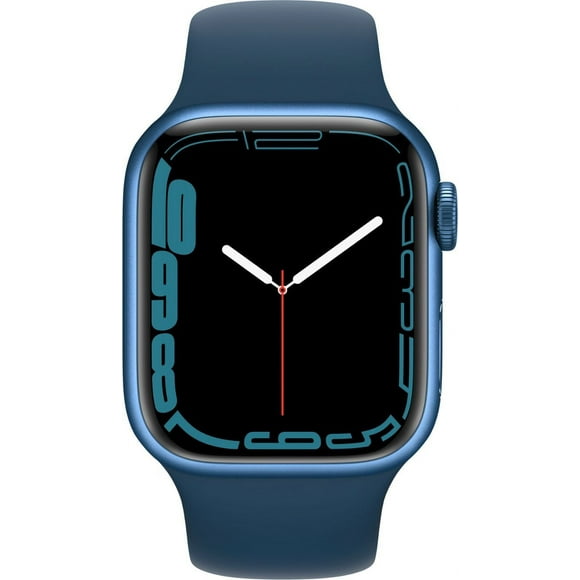 Apple Watch Series 7 41mm (GPS + Cellular) Blue Aluminum Case with Abyss Blue Sport Band - (Refurbished)
