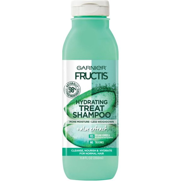 Garnier Fructis Hydrating Treat Shampoo, For Normal Hair, Aloe, 11.8 oz (Pack of 3)