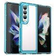 thumbnail image 1 of SaniMore for Samsung Galaxy Z Fold 4 Lightweight Transparent Case, Rugged Clear PC Back & TPU Bumper [Not Yellowing Technology] Heavy Duty Full Body Protective Case for Samsung Z Fold 4, Skyblue, 1 of 9