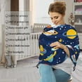 thumbnail image 4 of Haiem Planets and Stars Baby Nursing Cover & Nursing Poncho - Multi Use Cover for Baby Car Seat Canopy, Stroller Cover, 360°Full Privacy Breastfeeding Coverage, 4 of 9
