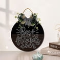 thumbnail image 3 of Eveokoki 11" Best Friends Sign Farmhouse Door Signs for Wreaths Porch,Outdoor Signs For Porch, Wreaths For Front Porch Door Home Office Wall Decorationsin, 3 of 5