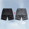 thumbnail image 3 of fatyb 1-2 Pack Boys Shorts Quick Dry Lightweight Athletic Shorts Kids Beach Shorts with Zipper Pockets, 3 of 4