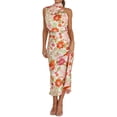 thumbnail image 1 of Vestido Largo De Cóctel Vestido largo de fiesta para mujer, vestido elegante de satén con cuello de tirantes, Vestidos (blanco M) Cgtredaw Para estrenar, 1 of 1