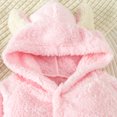thumbnail image 7 of Gunia Toddler Boy Girl Hooded Pajamas Hooded Winter Romper Jumpsuit Flannel Snowsuit Bodysuit Onesie Clothes Set Pink 9-12 Months, 7 of 7