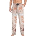 thumbnail image 3 of Men's Pajama Pants with Pockets Sleepwear Lounge Pants Stretch Casual Cartoon Animal Cute Cats, 3 of 6