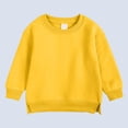thumbnail image 2 of WNVMWI Toddler Clothes for Girls Long Sleeve Tops Childrens Crewneck Sweatshirt Kids Casual Pullover Tee Shirts 12-24 Months Yellow, 2 of 4
