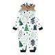 thumbnail image 2 of Pijamas navideños familiares a juego Herrnalise, mono estampado de manga larga con capucha, conjunto abrigado para padres e hijos, ropa de bebé verde, 2 of 5